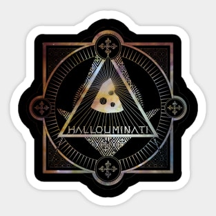 Hallouminati Sticker